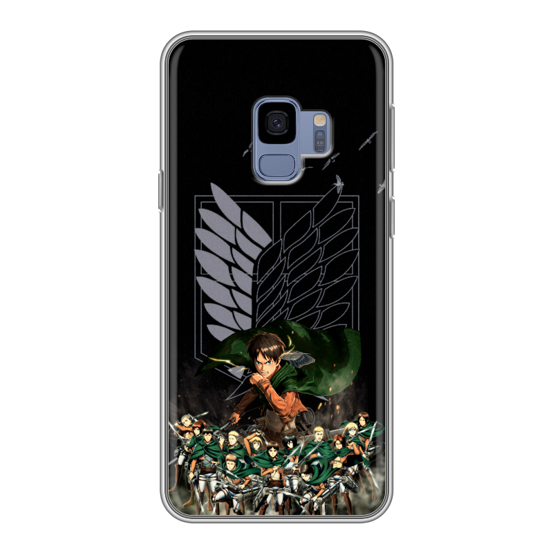 Силиконовый чехол на Samsung Galaxy S9 с принтом Атака титанов Силиконовый чехол на Samsung Galaxy S9 с принтом Атака титанов