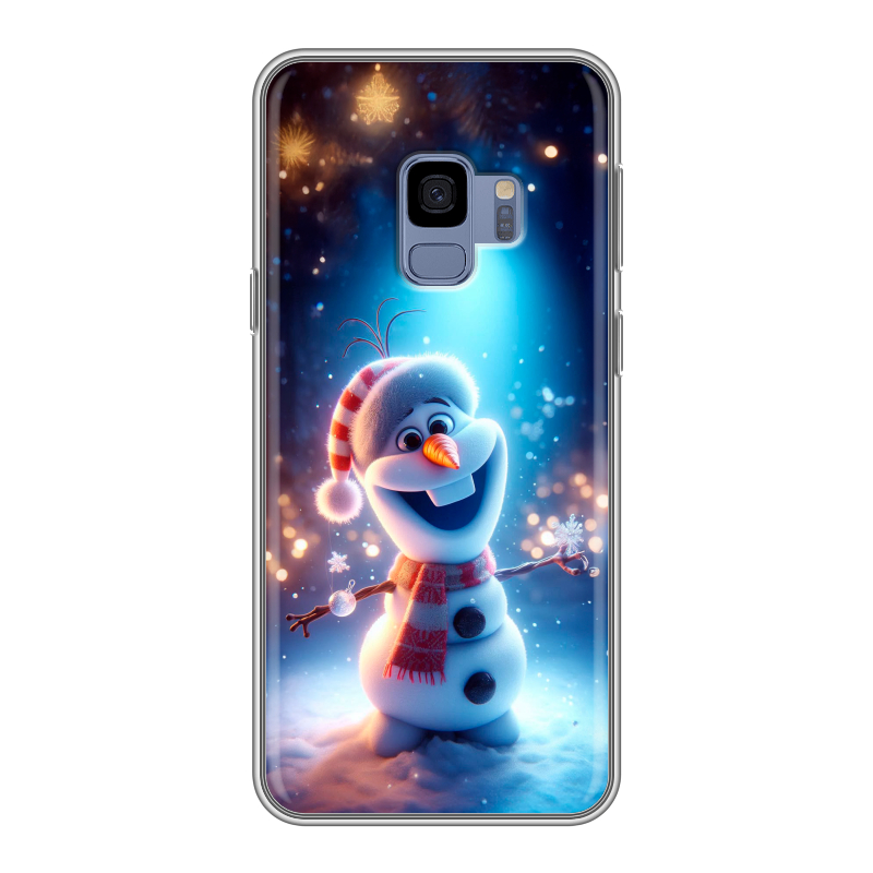 Силиконовый противоударный чехол на Samsung Galaxy S9 с принтом Новый год Силиконовый противоударный чехол на Samsung Galaxy S9 с принтом Новый год