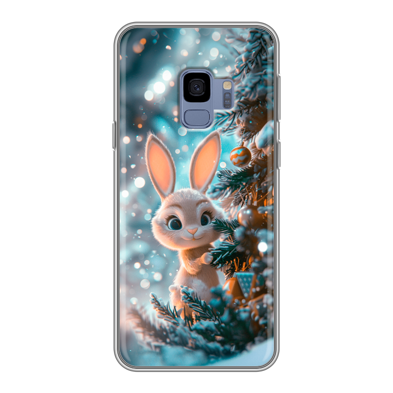 Силиконовый чехол на Samsung Galaxy S9 с принтом Новый год Силиконовый чехол на Samsung Galaxy S9 с принтом Новый год