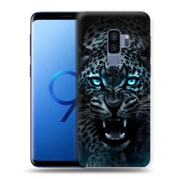 Силиконовый чехол на Samsung Galaxy S9 Plus с принтом Темный леопард Силиконовый чехол на Samsung Galaxy S9 Plus с принтом Темный леопард