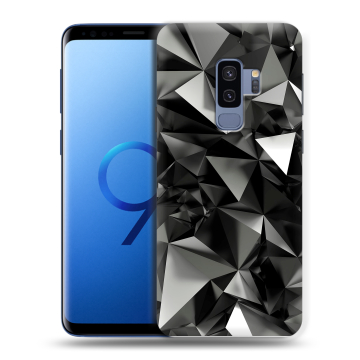 Силиконовый чехол на Samsung Galaxy S9 Plus с принтом Черные кристаллы