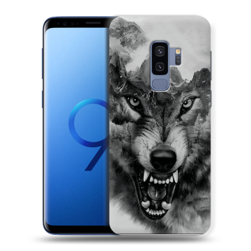 Силиконовый чехол на Samsung Galaxy S9 Plus с принтом Волк Силиконовый чехол на Samsung Galaxy S9 Plus с принтом Волк