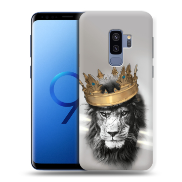 Силиконовый чехол на Samsung Galaxy S9 Plus с принтом Лев с короной Силиконовый чехол на Samsung Galaxy S9 Plus с принтом Лев с короной