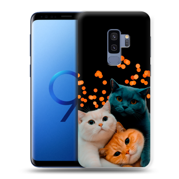 Силиконовый чехол на Samsung Galaxy S9 Plus с принтом Кошки Силиконовый чехол на Samsung Galaxy S9 Plus с принтом Кошки