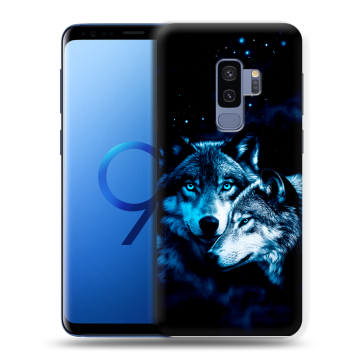 Силиконовый чехол на Samsung Galaxy S9 Plus с принтом Волки Силиконовый чехол на Samsung Galaxy S9 Plus с принтом Волки