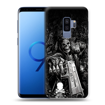 Силиконовый чехол на Samsung Galaxy S9 Plus с принтом Скелет