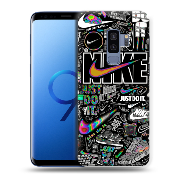 Силиконовый чехол на Samsung Galaxy S9 Plus с принтом Найк