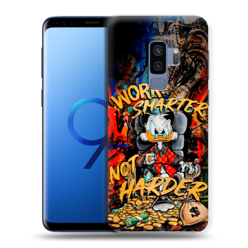 Силиконовый чехол на Samsung Galaxy S9 Plus с принтом Дональд Дак Деньги Силиконовый чехол на Samsung Galaxy S9 Plus с принтом Дональд Дак Деньги