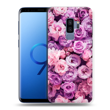 Силиконовый чехол на Samsung Galaxy S9 Plus с принтом лавандовые розы