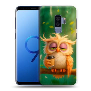 Силиконовый чехол на Samsung Galaxy S9 Plus с принтом сова Силиконовый чехол на Samsung Galaxy S9 Plus с принтом сова