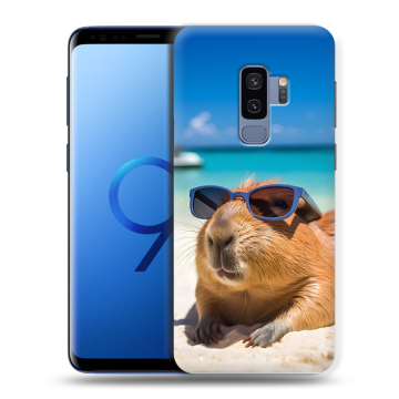 Силиконовый чехол на Samsung Galaxy S9 Plus с принтом Капибара Силиконовый чехол на Samsung Galaxy S9 Plus с принтом Капибара