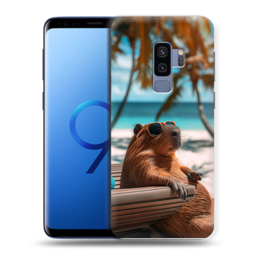 Силиконовый чехол на Samsung Galaxy S9 Plus с принтом Капибара Силиконовый чехол на Samsung Galaxy S9 Plus с принтом Капибара