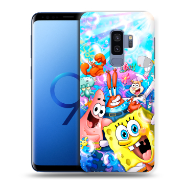 Силиконовый чехол на Samsung Galaxy S9 Plus с принтом спанчбоб спанч боб Силиконовый чехол на Samsung Galaxy S9 Plus с принтом спанчбоб спанч боб