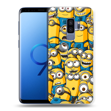 Силиконовый чехол на Samsung Galaxy S9 Plus с принтом Миньоны Силиконовый чехол на Samsung Galaxy S9 Plus с принтом Миньоны