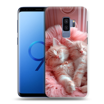 Силиконовый чехол на Samsung Galaxy S9 Plus с принтом котята котики