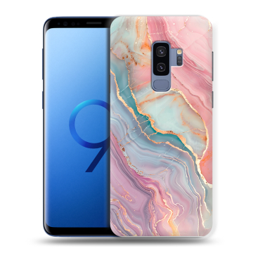 Силиконовый чехол на Samsung Galaxy S9 Plus с принтом розовый мрамор Силиконовый чехол на Samsung Galaxy S9 Plus с принтом розовый мрамор