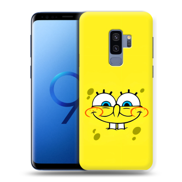 Силиконовый чехол на Samsung Galaxy S9 Plus с принтом спанчбоб спанч боб