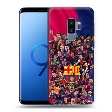 Силиконовый чехол на Samsung Galaxy S9 Plus с принтом Барселона Barcelona