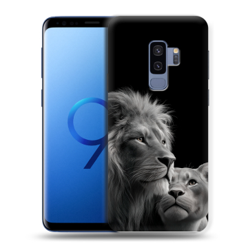 Силиконовый чехол на Samsung Galaxy S9 Plus с принтом Лев кошки