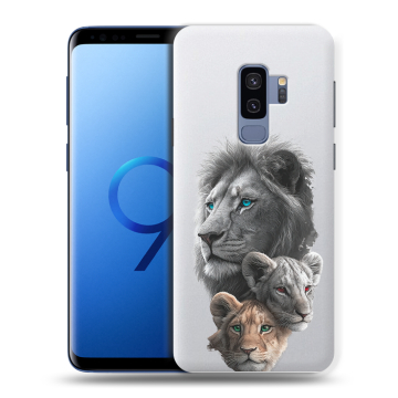 Силиконовый чехол на Samsung Galaxy S9 Plus с принтом Львы