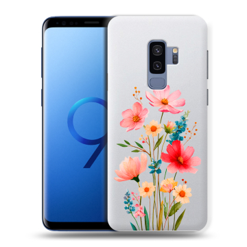 Силиконовый чехол на Samsung Galaxy S9 Plus с принтом Цветы