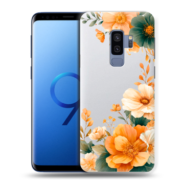 Силиконовый чехол на Samsung Galaxy S9 Plus с принтом Цветы принт