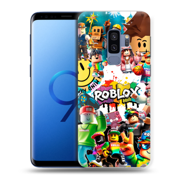 Силиконовый чехол на Samsung Galaxy S9 Plus с принтом Roblox Роблокс