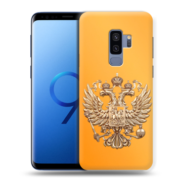 Силиконовый чехол на Samsung Galaxy S9 Plus с принтом Герб Флаг России