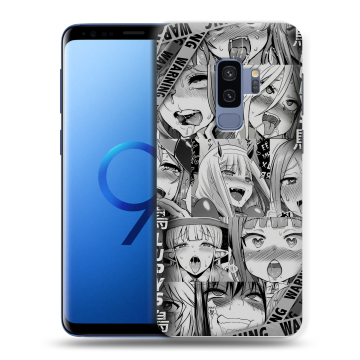 Силиконовый чехол на Samsung Galaxy S9 Plus с принтом Ahegao Ахегао Аниме