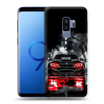 Силиконовый чехол на Samsung Galaxy S9 Plus с принтом BMW БМВ