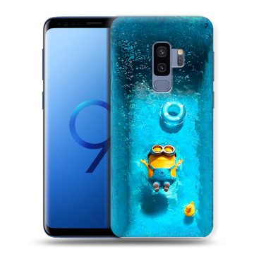 Силиконовый чехол на Samsung Galaxy S9 Plus с принтом Миньоны