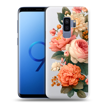 Силиконовый чехол на Samsung Galaxy S9 Plus с принтом цветы