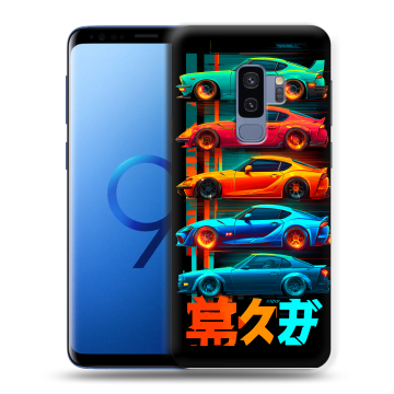 Силиконовый чехол на Samsung Galaxy S9 Plus с принтом машины тачки