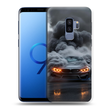 Силиконовый чехол на Samsung Galaxy S9 Plus с принтом BMW БМВ