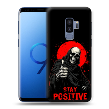 Силиконовый чехол на Samsung Galaxy S9 Plus с принтом смешной скелет