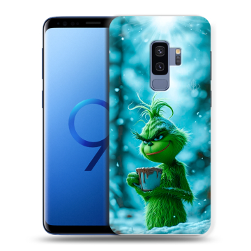 Силиконовый чехол на Samsung Galaxy S9 Plus с принтом Новый год гринч