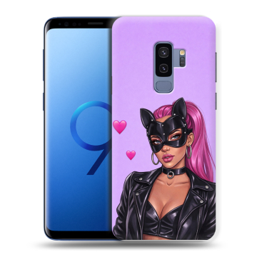 Силиконовый чехол на Samsung Galaxy S9 Plus с принтом женский