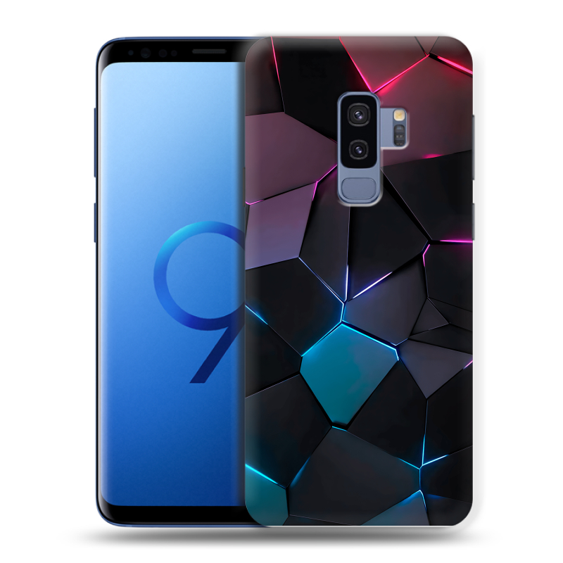 Силиконовый чехол на Samsung Galaxy S9 Plus с принтом Геометрия неона Силиконовый чехол на Samsung Galaxy S9 Plus с принтом Геометрия неона