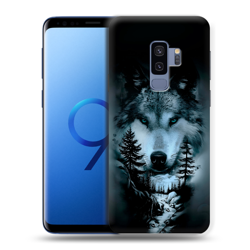 Силиконовый чехол на Samsung Galaxy S9 Plus с принтом Лесной волк Силиконовый чехол на Samsung Galaxy S9 Plus с принтом Лесной волк