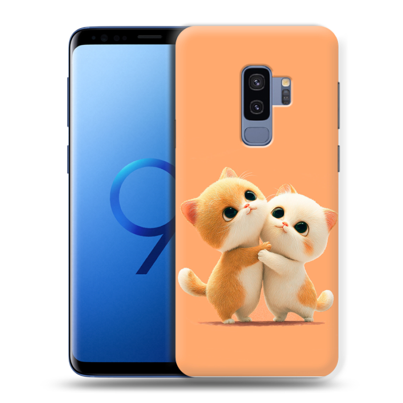 Силиконовый чехол на Samsung Galaxy S9 Plus с принтом Милые котики Силиконовый чехол на Samsung Galaxy S9 Plus с принтом Милые котики