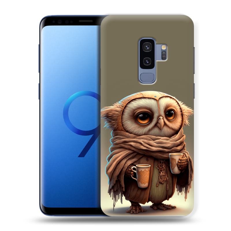 Силиконовый чехол на Samsung Galaxy S9 Plus с принтом Сова Силиконовый чехол на Samsung Galaxy S9 Plus с принтом Сова