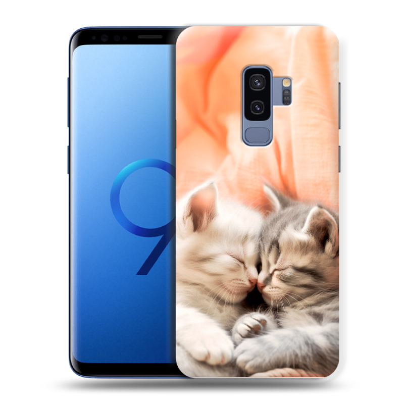 Силиконовый чехол на Samsung Galaxy S9 Plus с принтом Котята Силиконовый чехол на Samsung Galaxy S9 Plus с принтом Котята