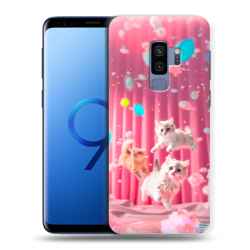 Силиконовый чехол на Samsung Galaxy S9 Plus с принтом милые котики Силиконовый чехол на Samsung Galaxy S9 Plus с принтом милые котики