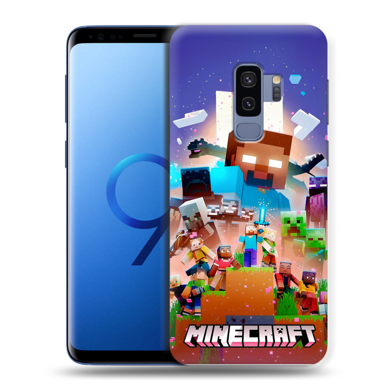 Силиконовый чехол на Samsung Galaxy S9 Plus с принтом Майнкрафт Minecraft Силиконовый чехол на Samsung Galaxy S9 Plus с принтом Майнкрафт Minecraft