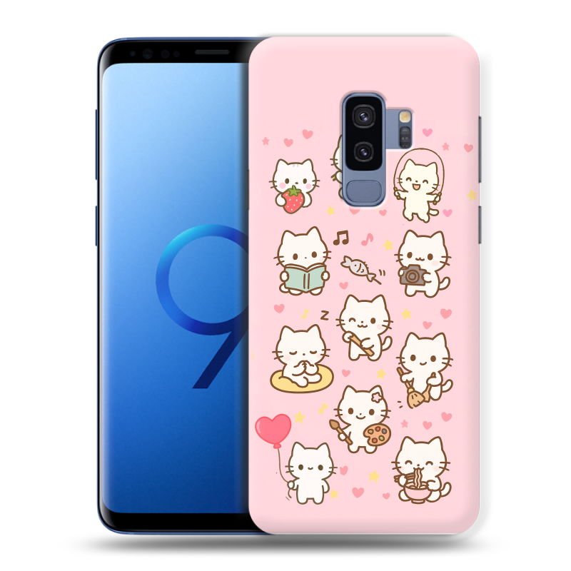 Силиконовый противоударный чехол на Samsung Galaxy S9 Plus с принтом Hello Kitty Хелоу Кити Силиконовый противоударный чехол на Samsung Galaxy S9 Plus с принтом Hello Kitty Хелоу Кити