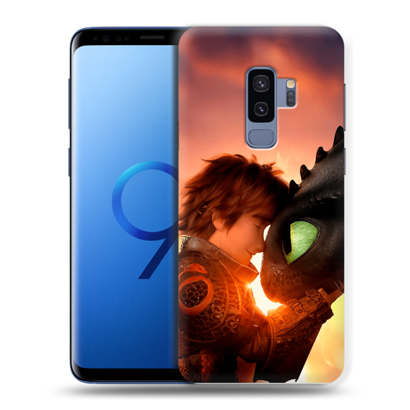 Силиконовый чехол на Samsung Galaxy S9 Plus с принтом Как приручить дракона Силиконовый чехол на Samsung Galaxy S9 Plus с принтом Как приручить дракона