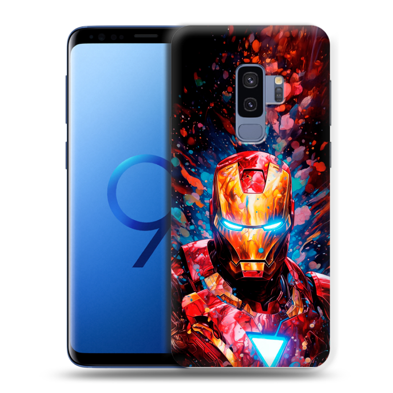Силиконовый чехол на Samsung Galaxy S9 Plus с принтом Железный человек Ironman Силиконовый чехол на Samsung Galaxy S9 Plus с принтом Железный человек Ironman