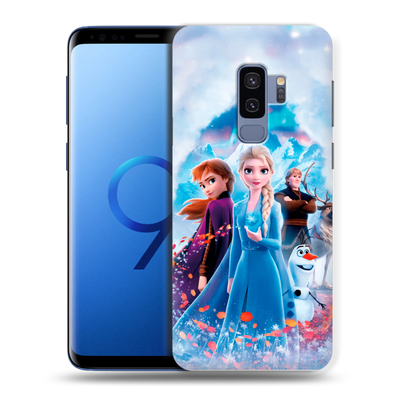 Силиконовый противоударный чехол на Samsung Galaxy S9 Plus с принтом Холодное сердце Frozen Силиконовый противоударный чехол на Samsung Galaxy S9 Plus с принтом Холодное сердце Frozen
