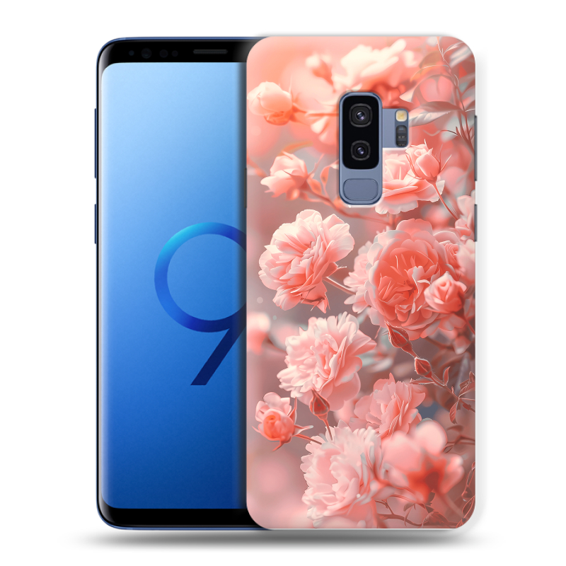 Силиконовый чехол на Samsung Galaxy S9 Plus с принтом Розы цветы Силиконовый чехол на Samsung Galaxy S9 Plus с принтом Розы цветы