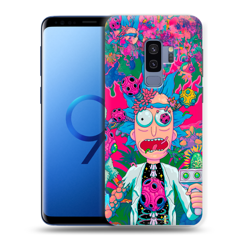 Силиконовый противоударный чехол на Samsung Galaxy S9 Plus с принтом Рик и Морти Rick Morty Силиконовый противоударный чехол на Samsung Galaxy S9 Plus с принтом Рик и Морти Rick Morty